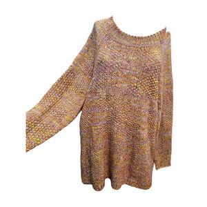 Soft Surroundings Wool Yellow Orange Sweater Womens Plus Size 3X